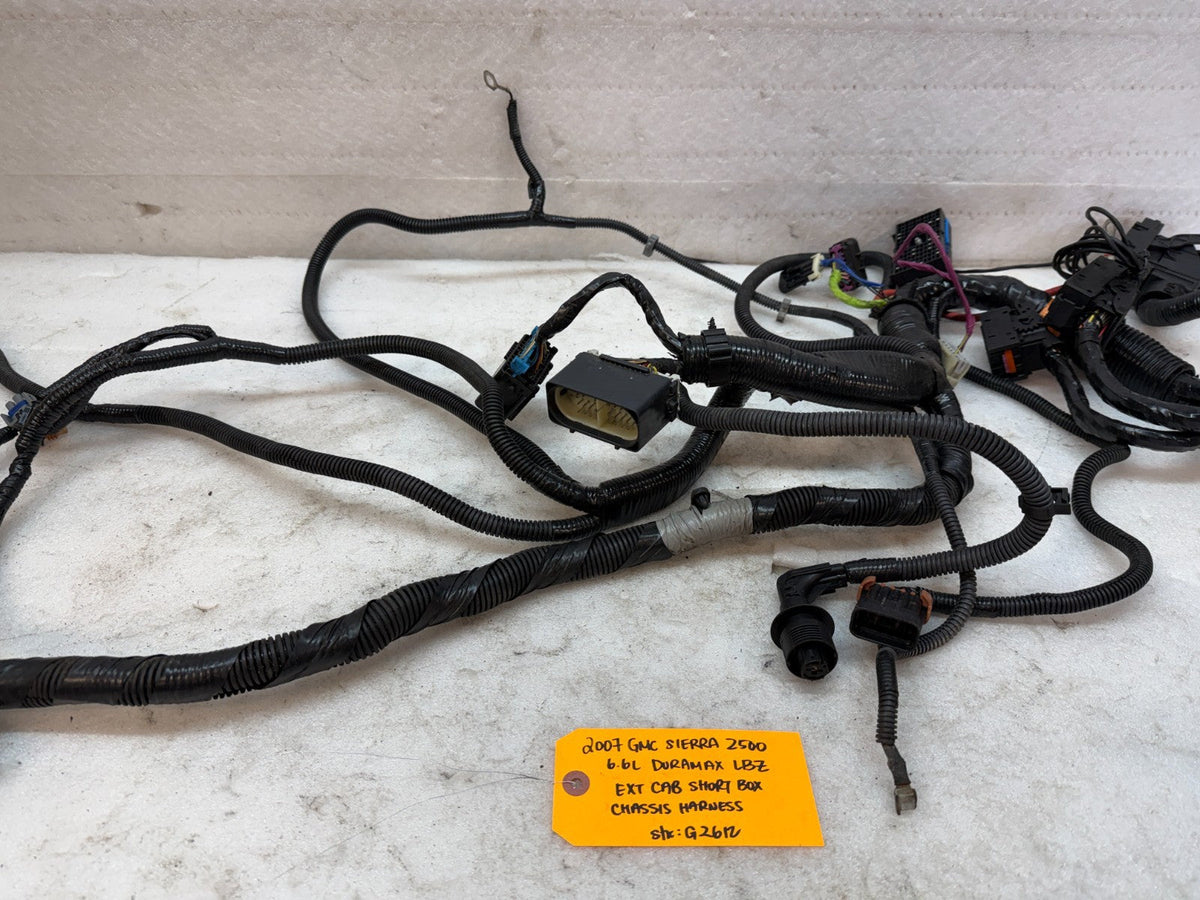 06 07 Chevrolet GMC 2500HD 3500 4wd EXT CAB SHORT BOX CHASSIS WIRING HARNESS