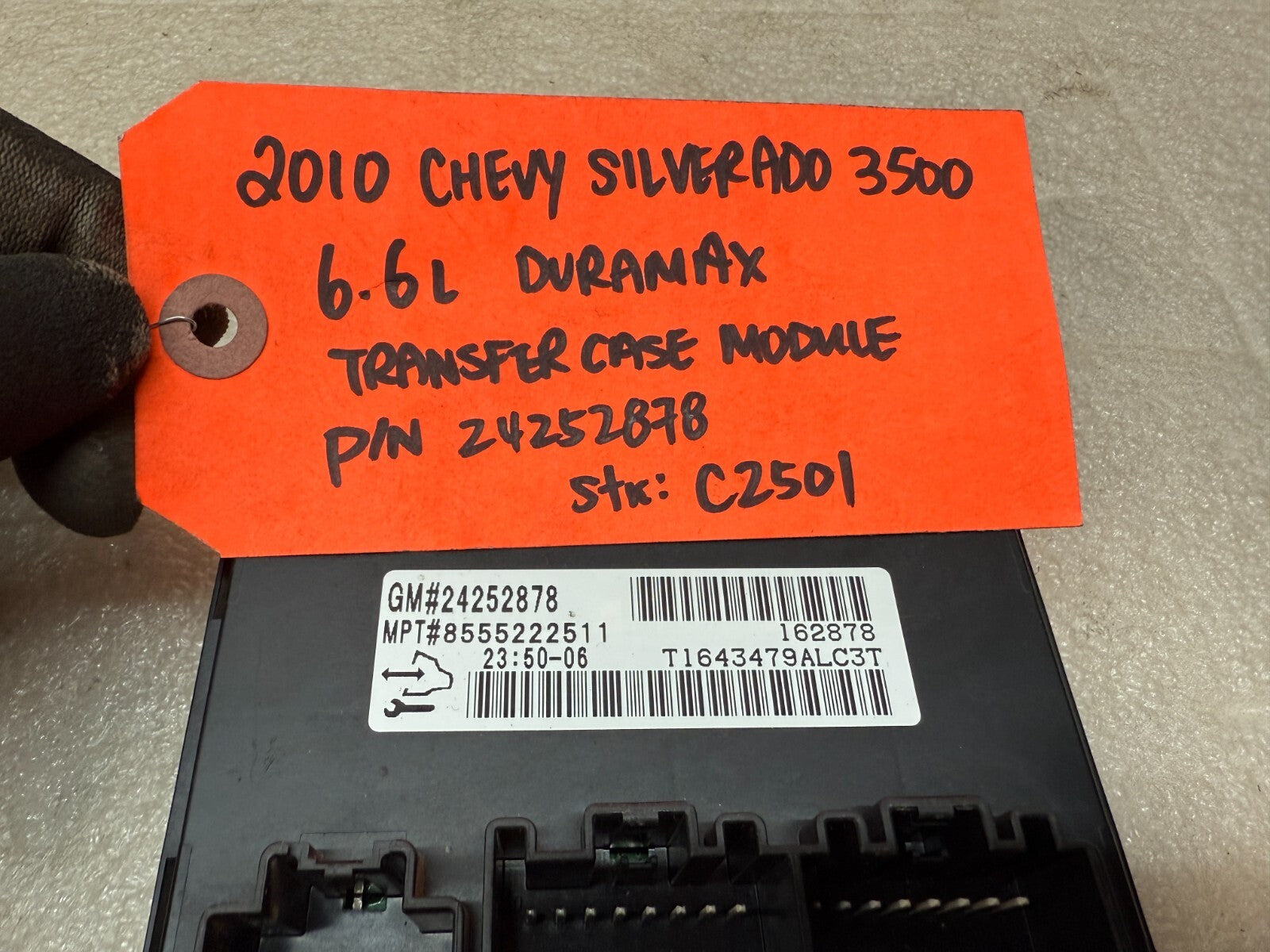 07-14 GMC SIERRA SILVERADO 2500 3500 TRANSFER CASE CONTROL MODULE 24252878
