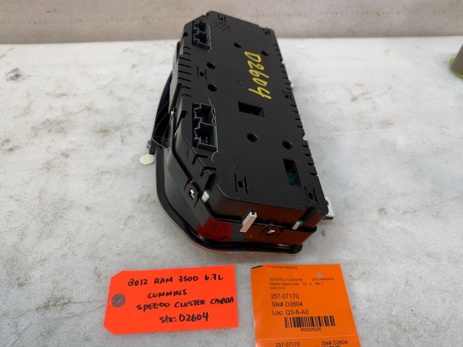 10 11 12 DODGE RAM 2500 3500 6.7 METRIC GAUGE CLUSTER SPEEDO TACH