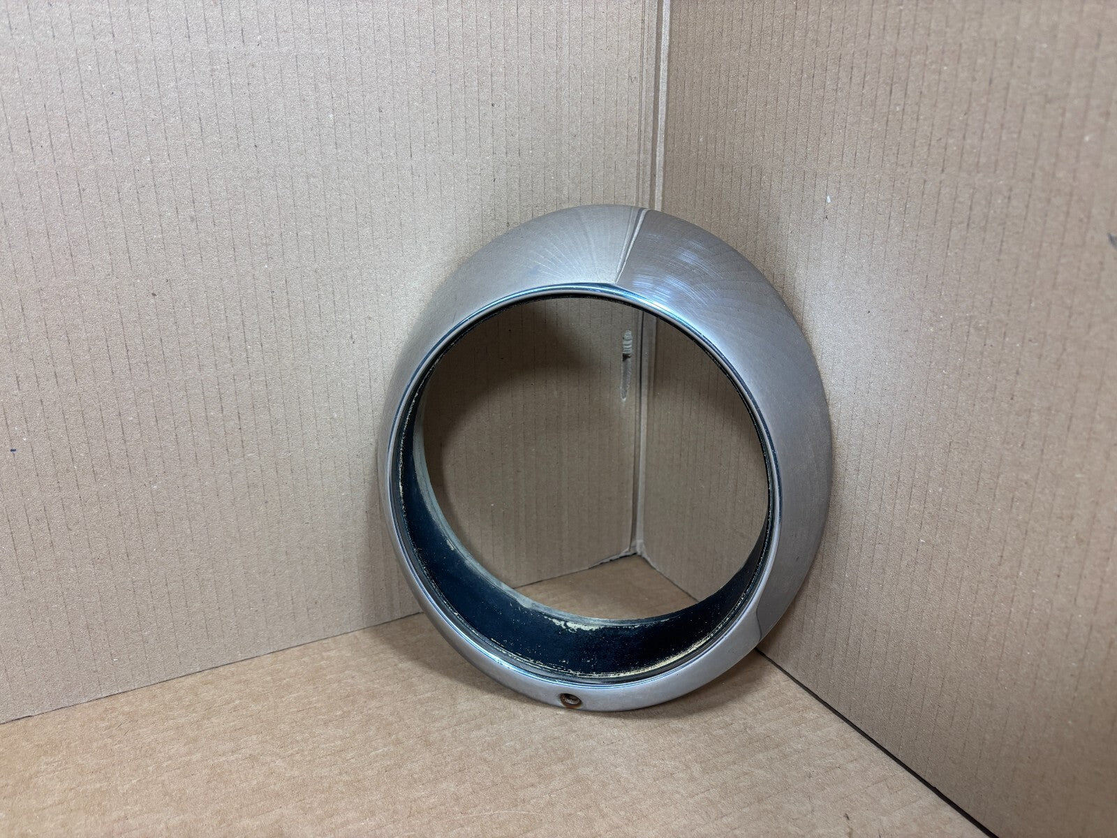 PORSCHE 911 912 930 OEM HEADLIGHT TRIM RING BEZEL SUGAR SCOOP