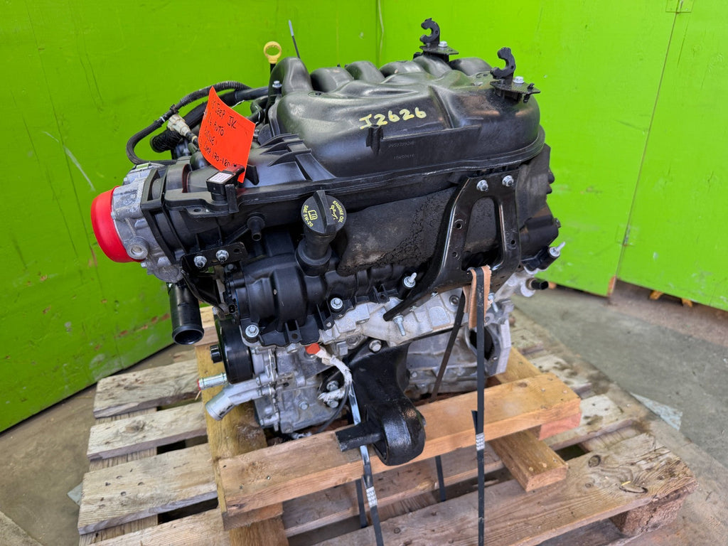 15 JEEP WRANGLER JK 3.6 COMPLETE ENGINE MOTOR ASSEMBLY 110k 14-18