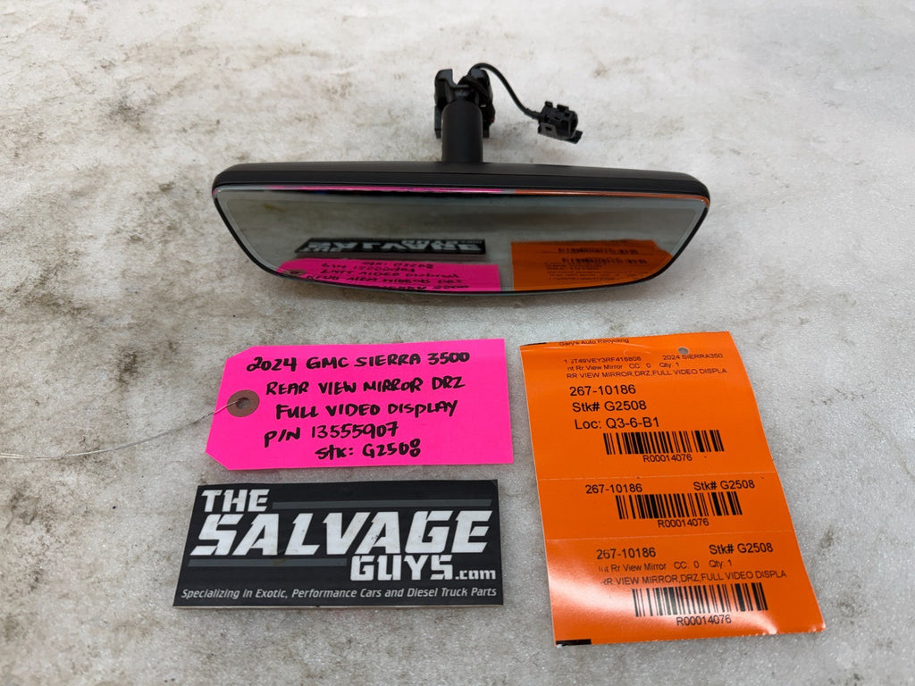 19-25 Chevrolet GMC SIERRA SILVERADO DRZ VIDEO DISPLAY REAR VIEW MIRROR 13555907