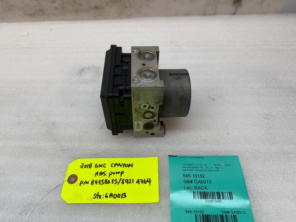 18 GMC CANYON COLORADO OEM ABS ANTI LOCK BRAKE PUMP MODULE 84338035 17-22