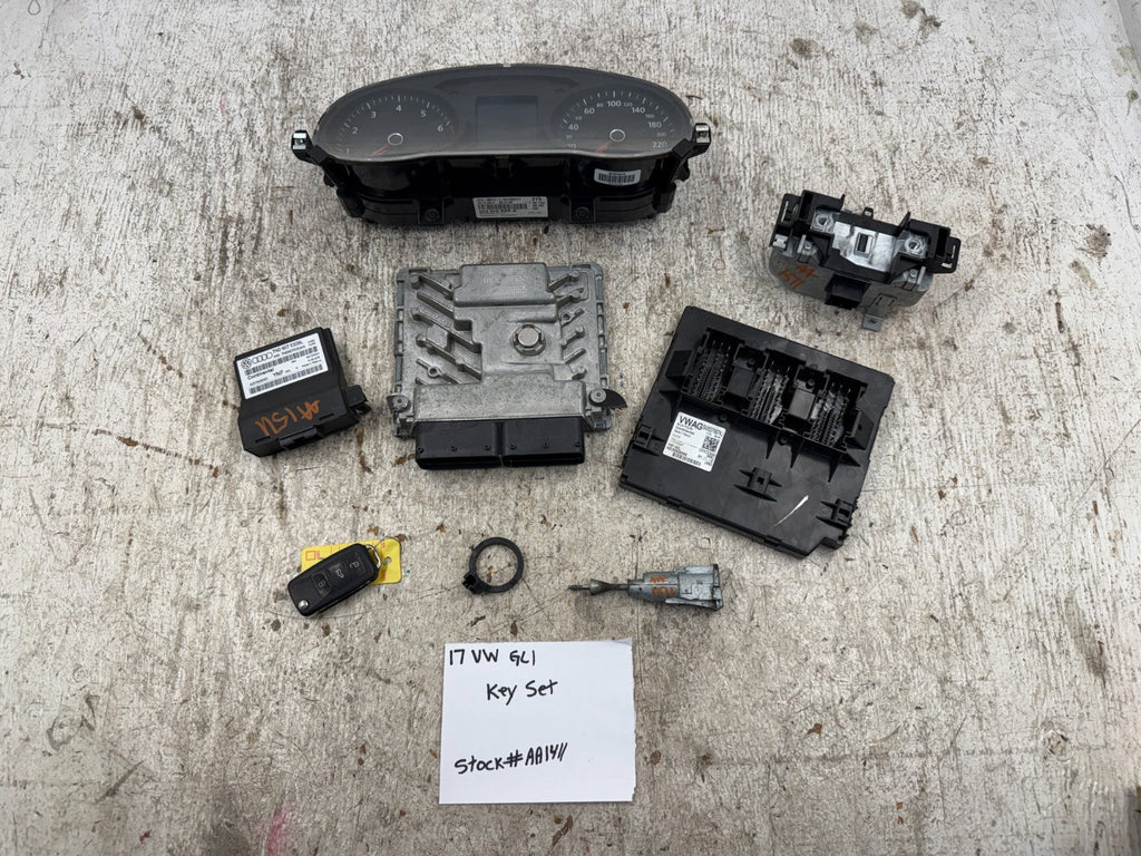 15-18 VOLKSWAGEN JETTA GLI MK6.5 2.0 AUTO TSI ECM ECU DME IMMOBILIZER START KIT