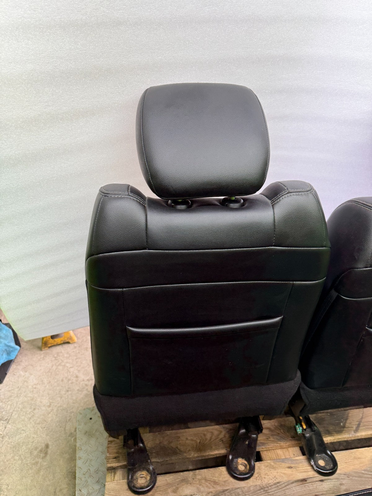 13-18 DODGE RAM 2500 3500 LARAMIE FRONT REAR HEATED VENTED BLACK LEATHER SEATS