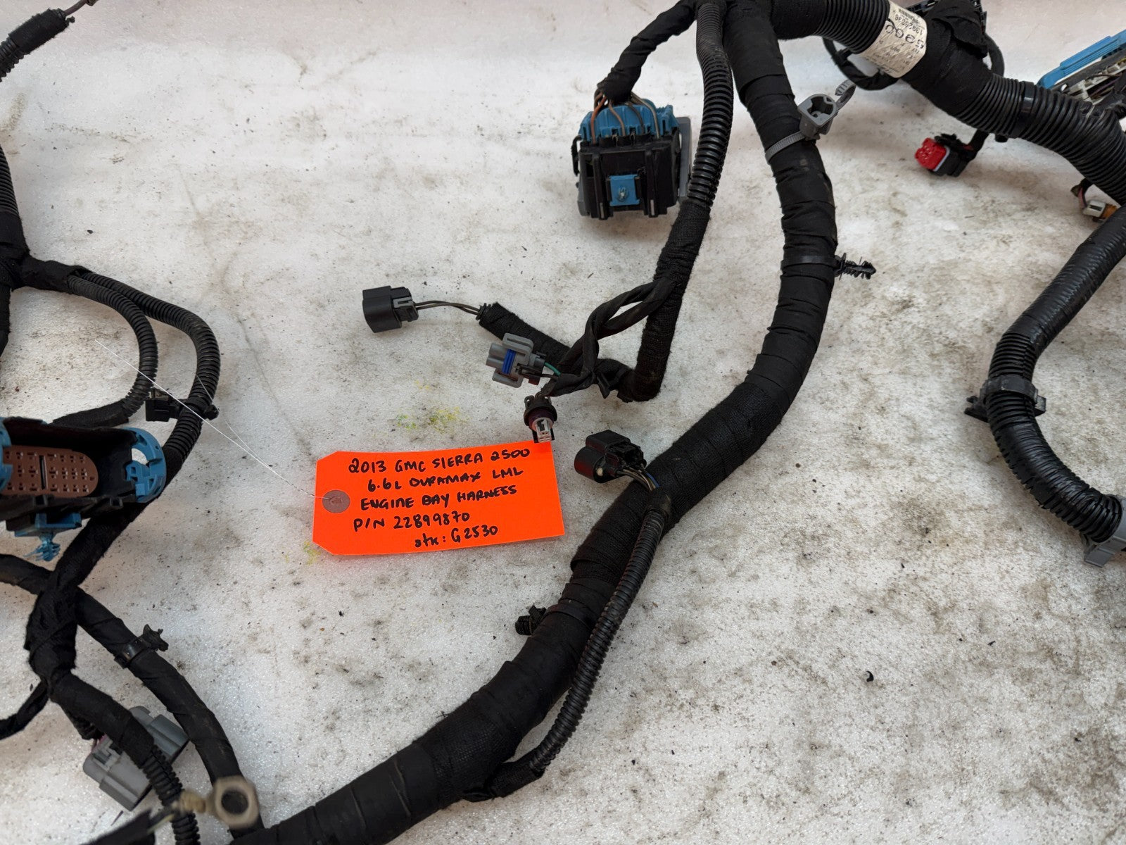 13 GMC SIERRA CHEVROLET SILVERADO 3500HD DURAMAX 6.6 LML ENGINE WIRING HARNESS