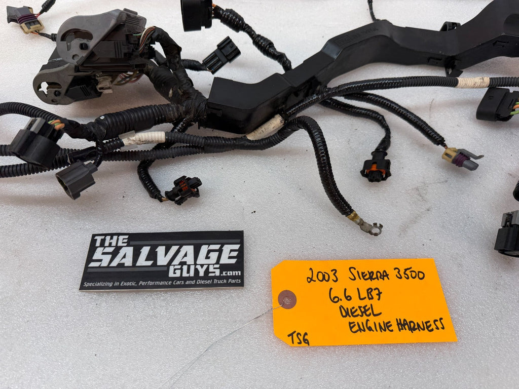 03 04 Chevrolet GMC 2500 3500 DURAMAX LB7 6.6 ON ENGINE WIRING HARNESS LOOM