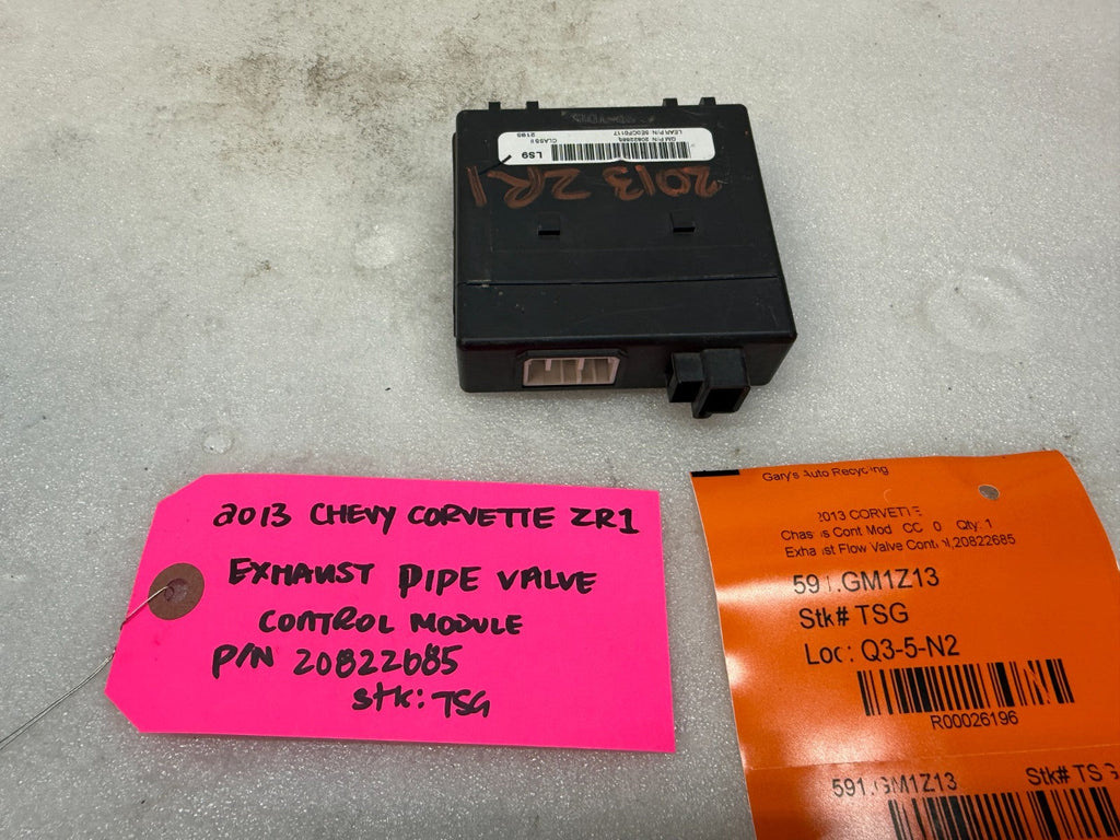 10-13 CHEVROLET CORVETTE C6 OEM ZR1 B-MODE NPP EXHAUST CONTROL MODULE 20822685