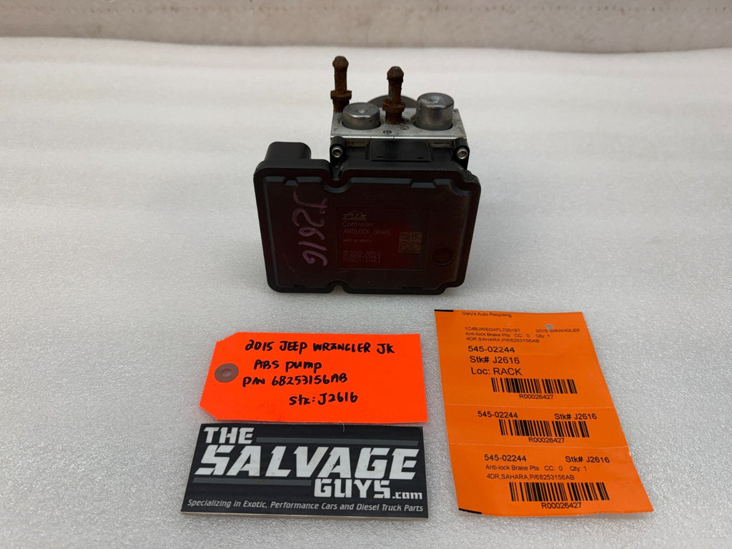 15 16 17 18 JEEP WRANGLER JK JKU OEM ABS ANTI LOCK BRAKE PUMP MODULE P68253156AB
