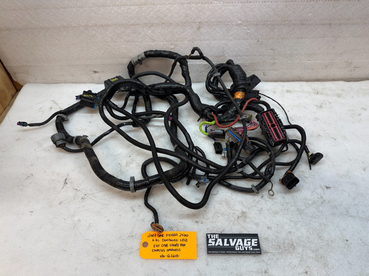 06 07 Chevrolet GMC 2500HD 3500 4wd EXT CAB SHORT BOX CHASSIS WIRING HARNESS