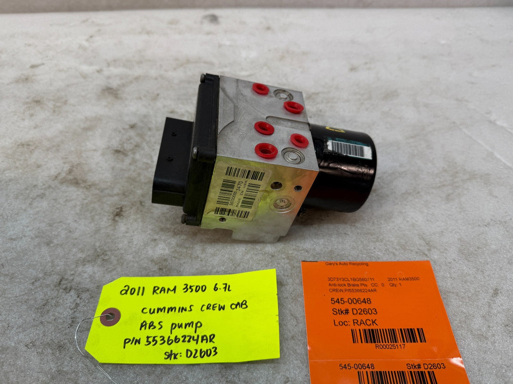 10 11 12 DODGE RAM 2500 3500 6.7 OEM ABS ANTI LOCK BRAKE PUMP MODULE 55366224AR
