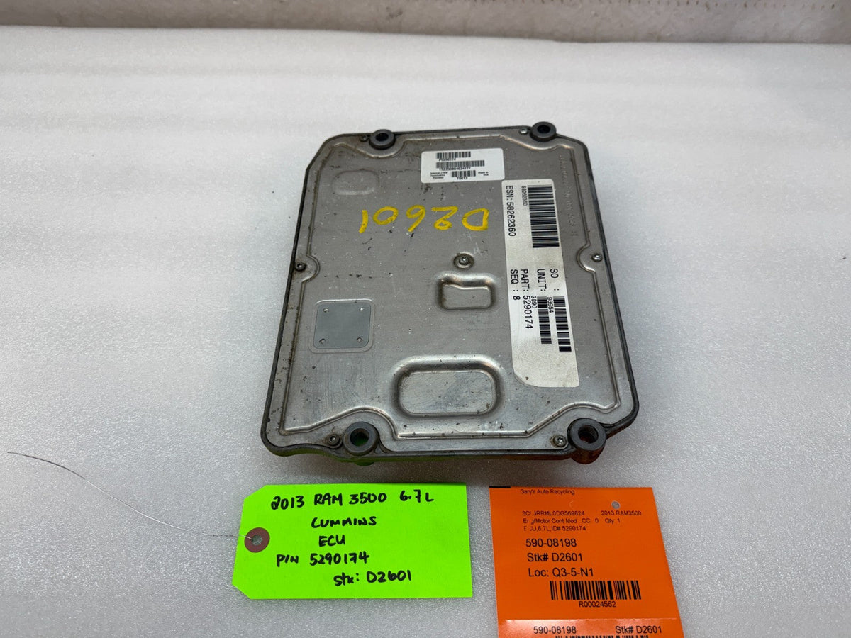 13 14 15 DODGE RAM 2500 3500 6.7 CUMMINS ENGINE COMPUTER ECU ECM 5290174