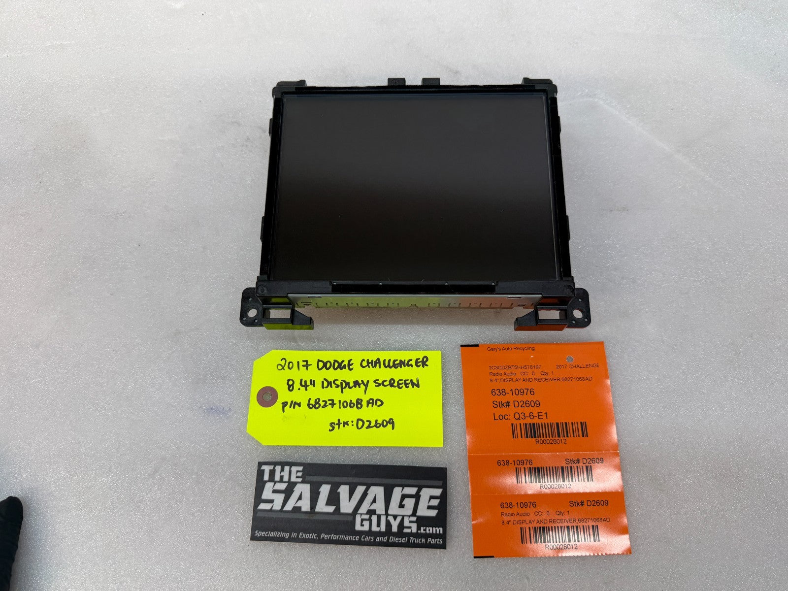 16 17 DODGE CHALLENGER CHARGER NAVIGATION RADIO SCREEN VP3 68271068AD