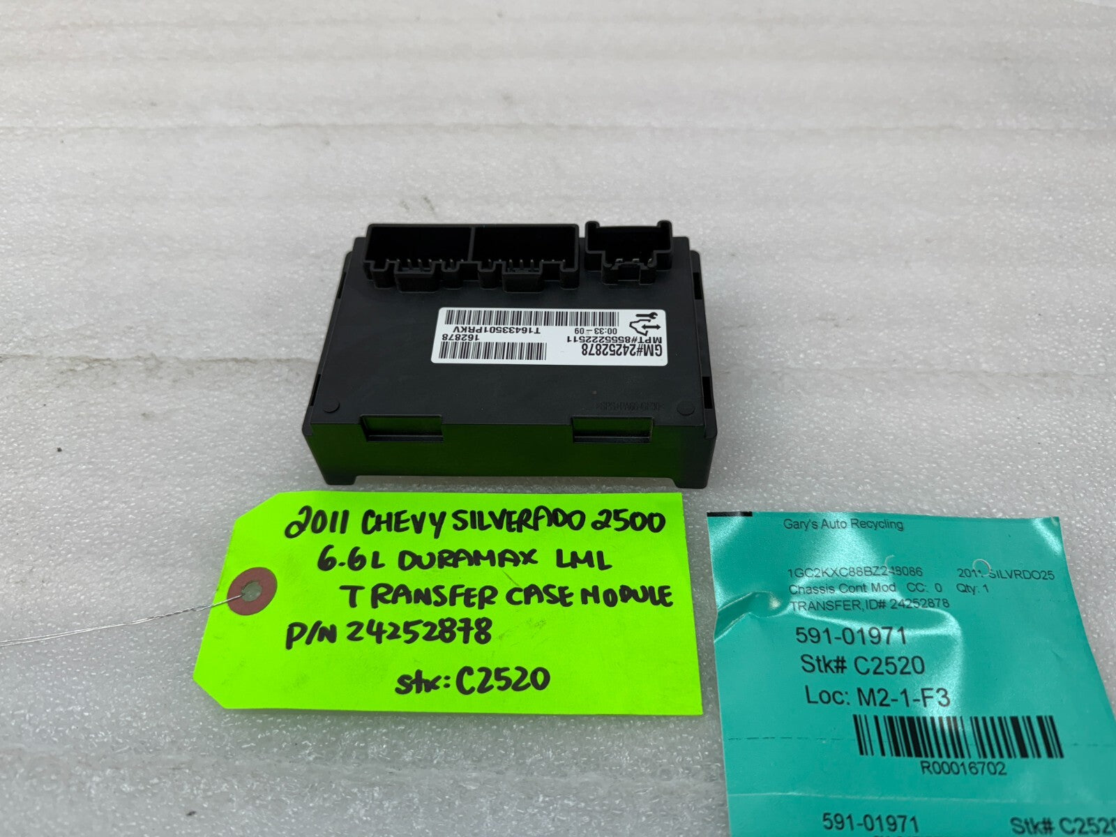 07-14 GMC SIERRA SILVERADO 2500 3500 TRANSFER CASE CONTROL MODULE 24252878