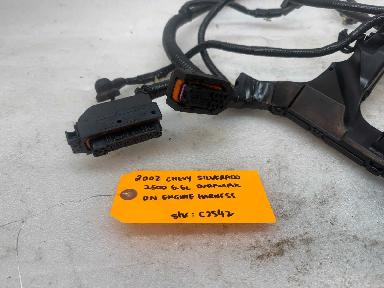 01 02 Chevrolet GMC DURAMAX LB7 6.6 ON ENGINE WIRING HARNESS LOOM