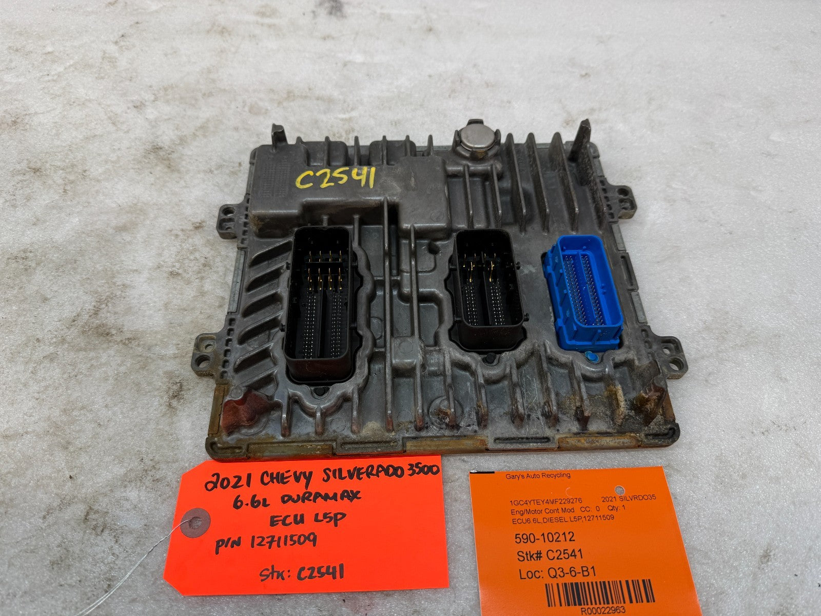17-21 CHEVROLET GMC 3500 6.6 L5P DURAMAX DIESEL ENGINE COMPUTER ECM ECU 12711509