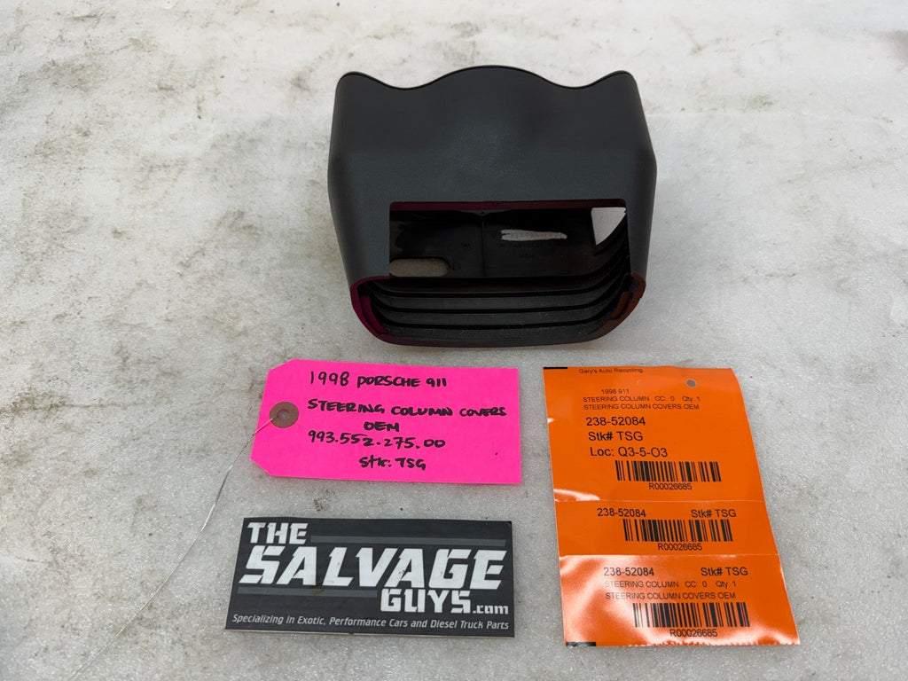 95-98 PORSCHE 911 993 OEM STEERING COLUMN COVERS TRIM 99355227500
