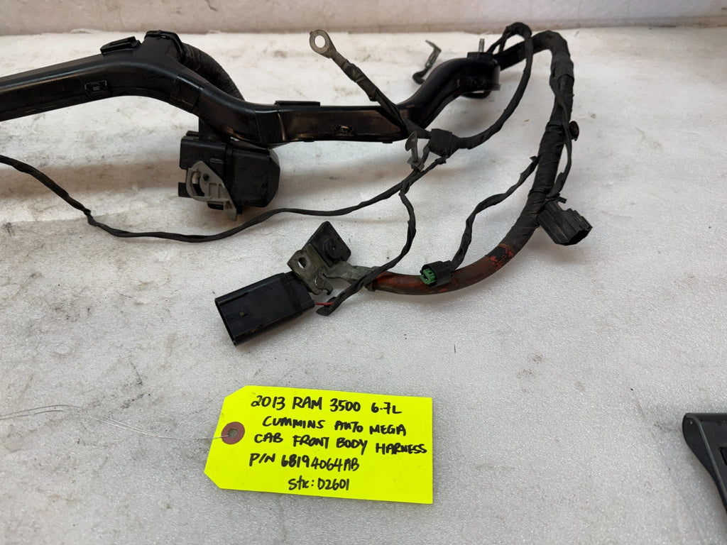 13 RAM 2500 3500 6.7 OEM DASH FIREWALL WIRING HARNESS LOOM P68194064AB 13-18