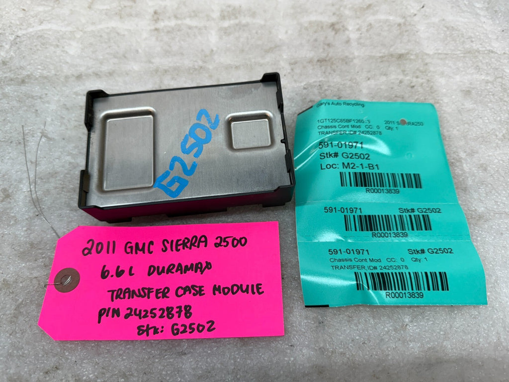 07-14 GMC SIERRA SILVERADO 2500 3500 TRANSFER CASE CONTROL MODULE 24252878