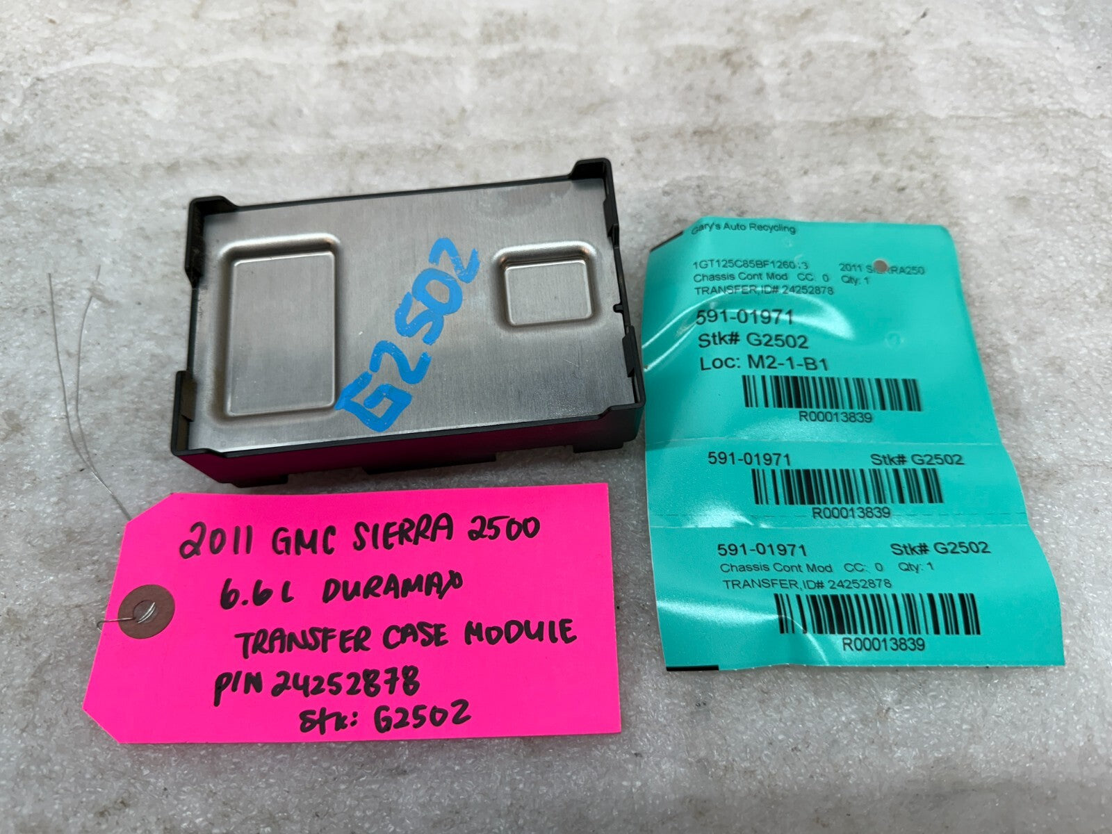 07-14 GMC SIERRA SILVERADO 2500 3500 TRANSFER CASE CONTROL MODULE 24252878