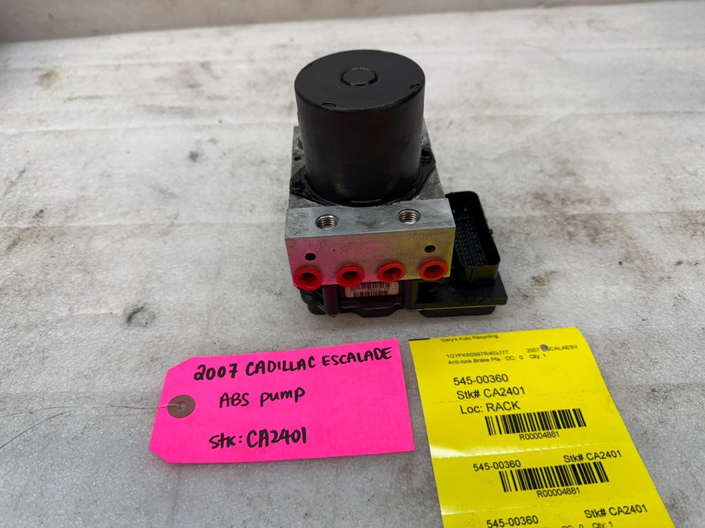 07 CADILLAC ESCALADE YUKON TAHOE ABS ANTI LOCK BRAKE PUMP  MODULE