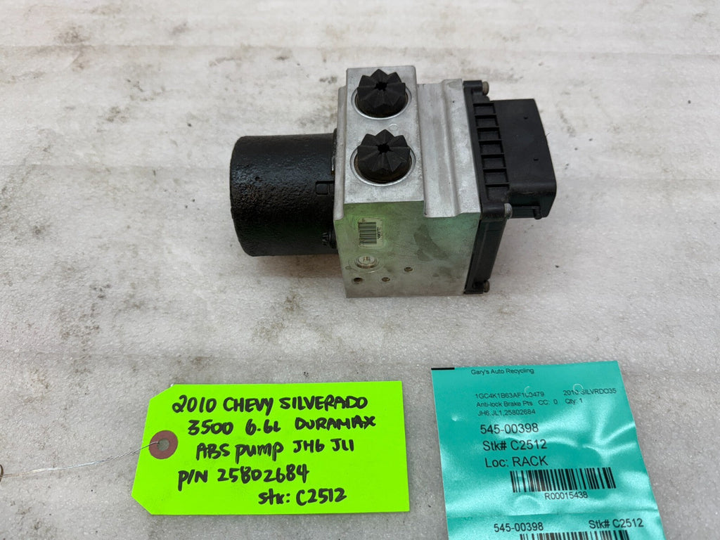 07-10 Chevrolet GMC 2500HD 3500 SIERRA DURAMAX ABS ANTI LOCK BRAKE PUMP 25802684