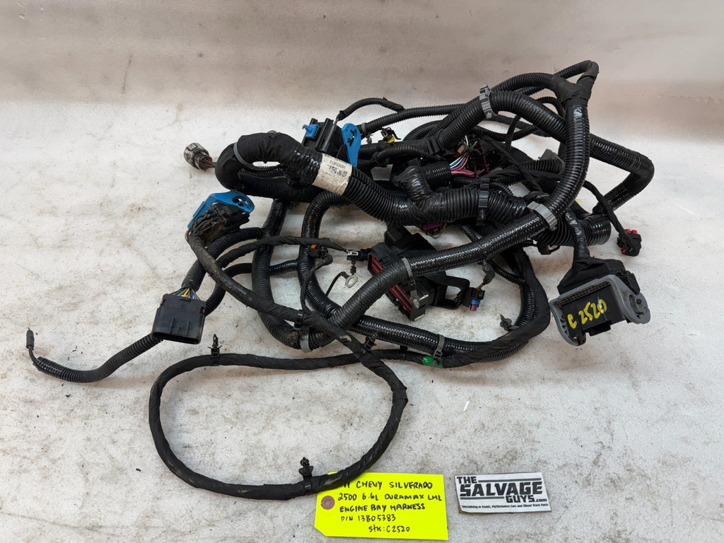 11 GMC SIERRA CHEVROLET SILVERADO 3500HD DURAMAX 6.6 LML ENGINE WIRING HARNESS
