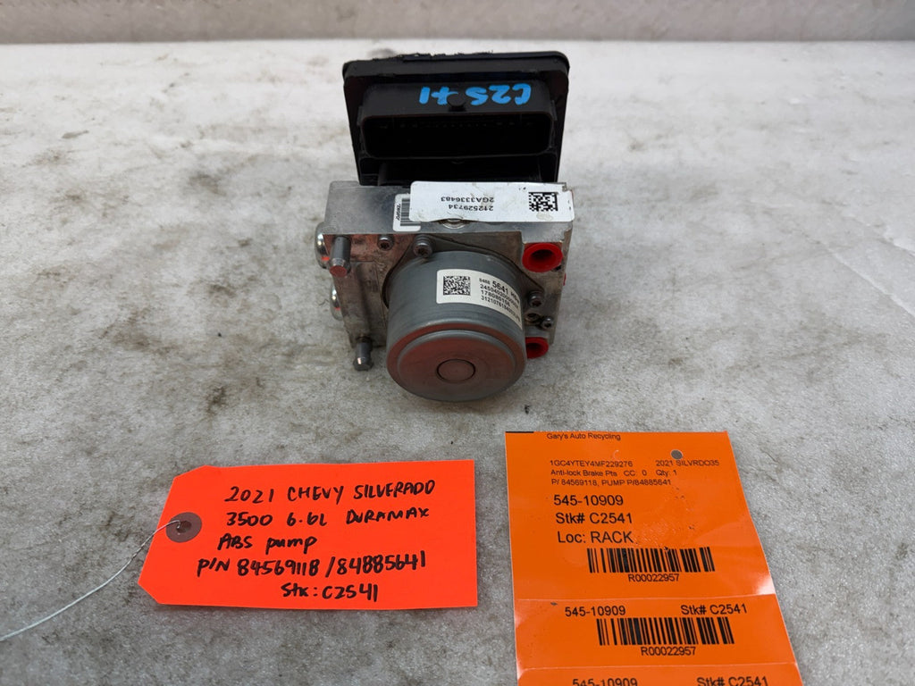 21 CHEVROLET GMC SIERRA SILVERADO 3500 2500 ABS ANTI LOCK BRAKE PUMP 84569118