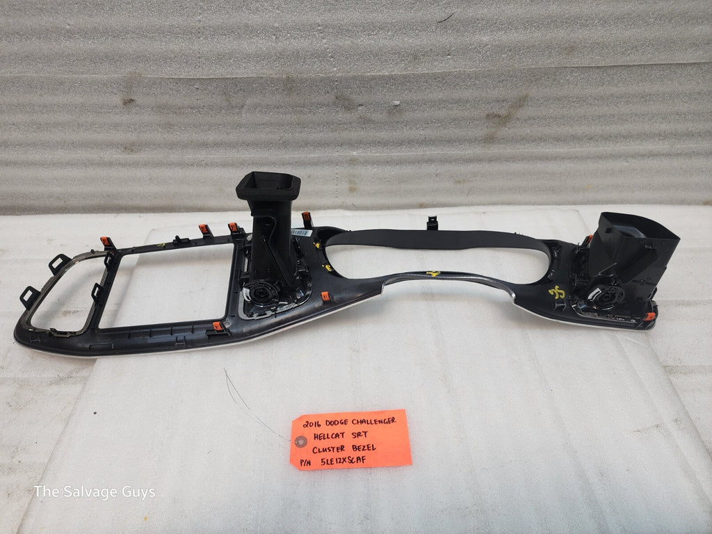 16 DODGE CHALLENGER HELLCAT SRT GAUGE CLUSTER TRIM BEZEL 15-23 2K!!!
