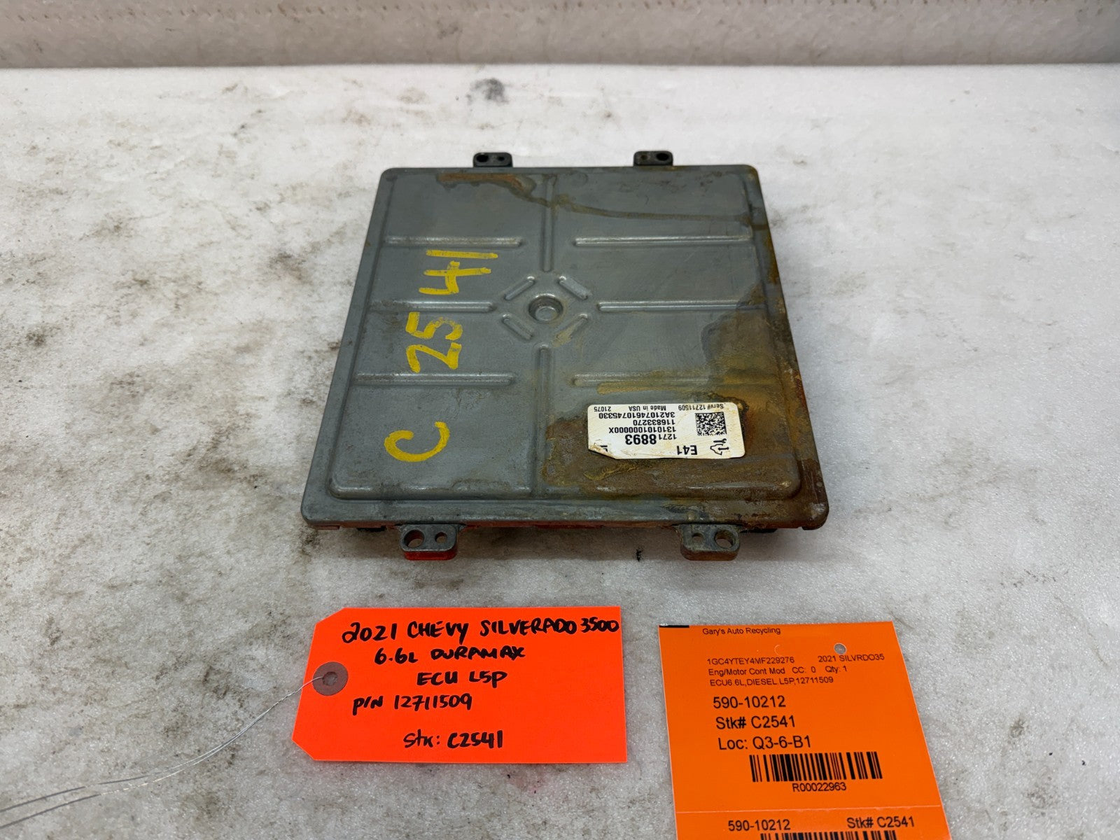17-21 CHEVROLET GMC 3500 6.6 L5P DURAMAX DIESEL ENGINE COMPUTER ECM ECU 12711509