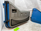 87-95 JEEP WRANGLER YJ OEM BLUE LEFT RIGHT HALF DOORS W DOOR PANELS
