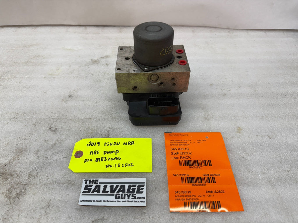 19 ISUZU NRR NPR NQR 5.2 ABS ANTI LOCK BRAKE PUMP MODULE 898321036 11-22