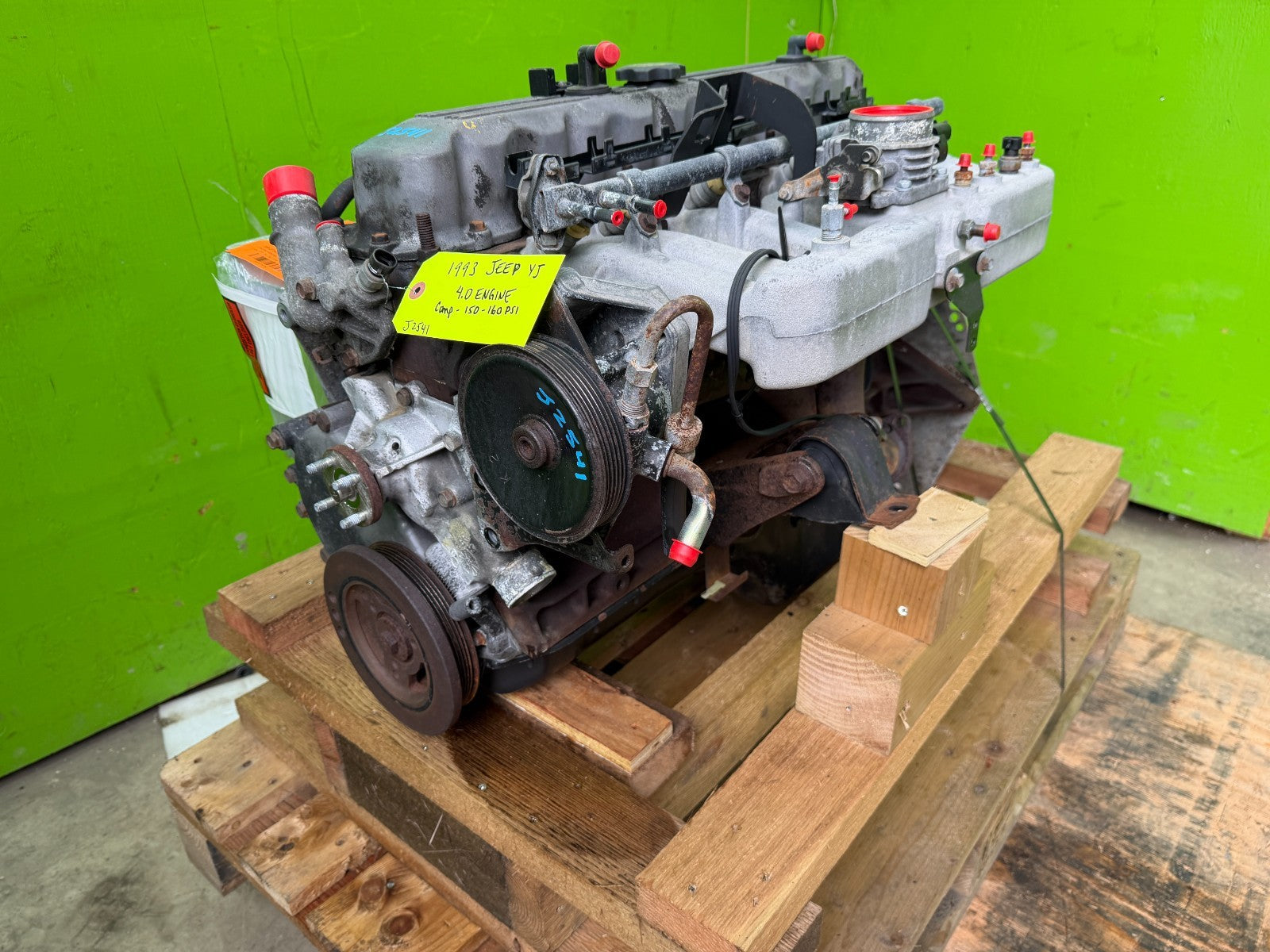 91-95 JEEP WRANGLER YJ COMPLETE EXCELLENT RUNNING 4.0 ENGINE MOTOR 110K