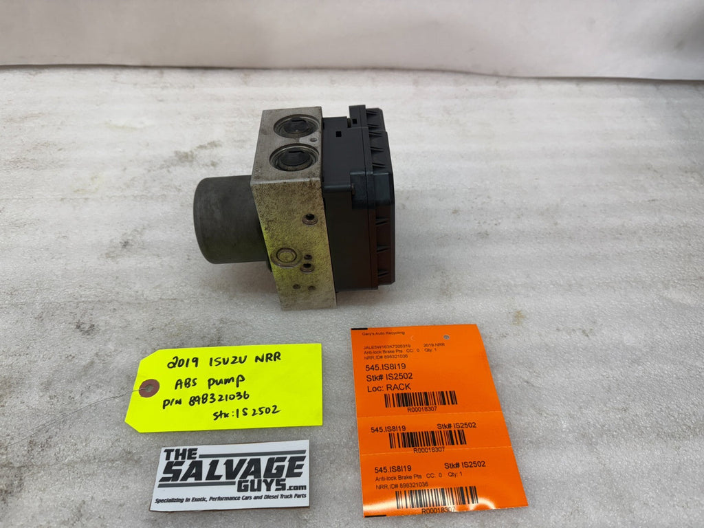 19 ISUZU NRR NPR NQR 5.2 ABS ANTI LOCK BRAKE PUMP MODULE 898321036 11-22