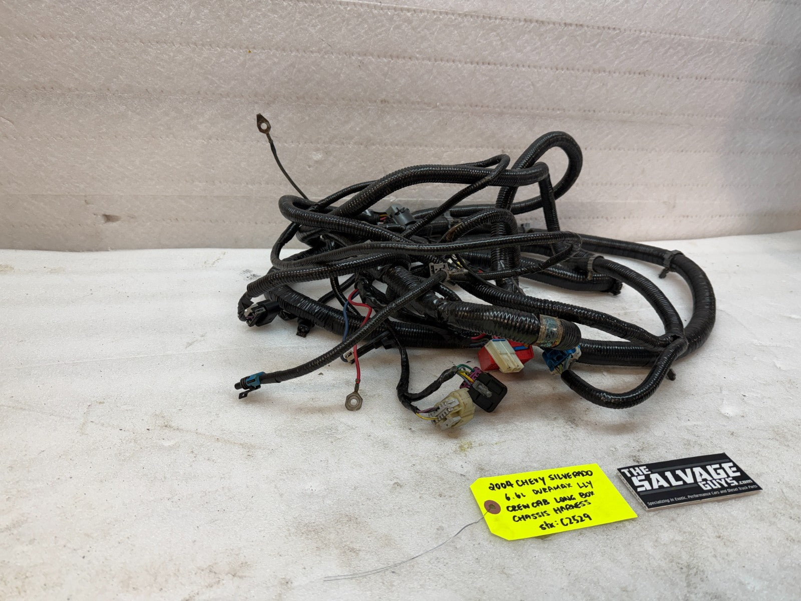 04 05 Chevrolet GMC 2500HD 3500 4wd LLY CREW CAB LONG BOX CHASSIS WIRING HARNESS