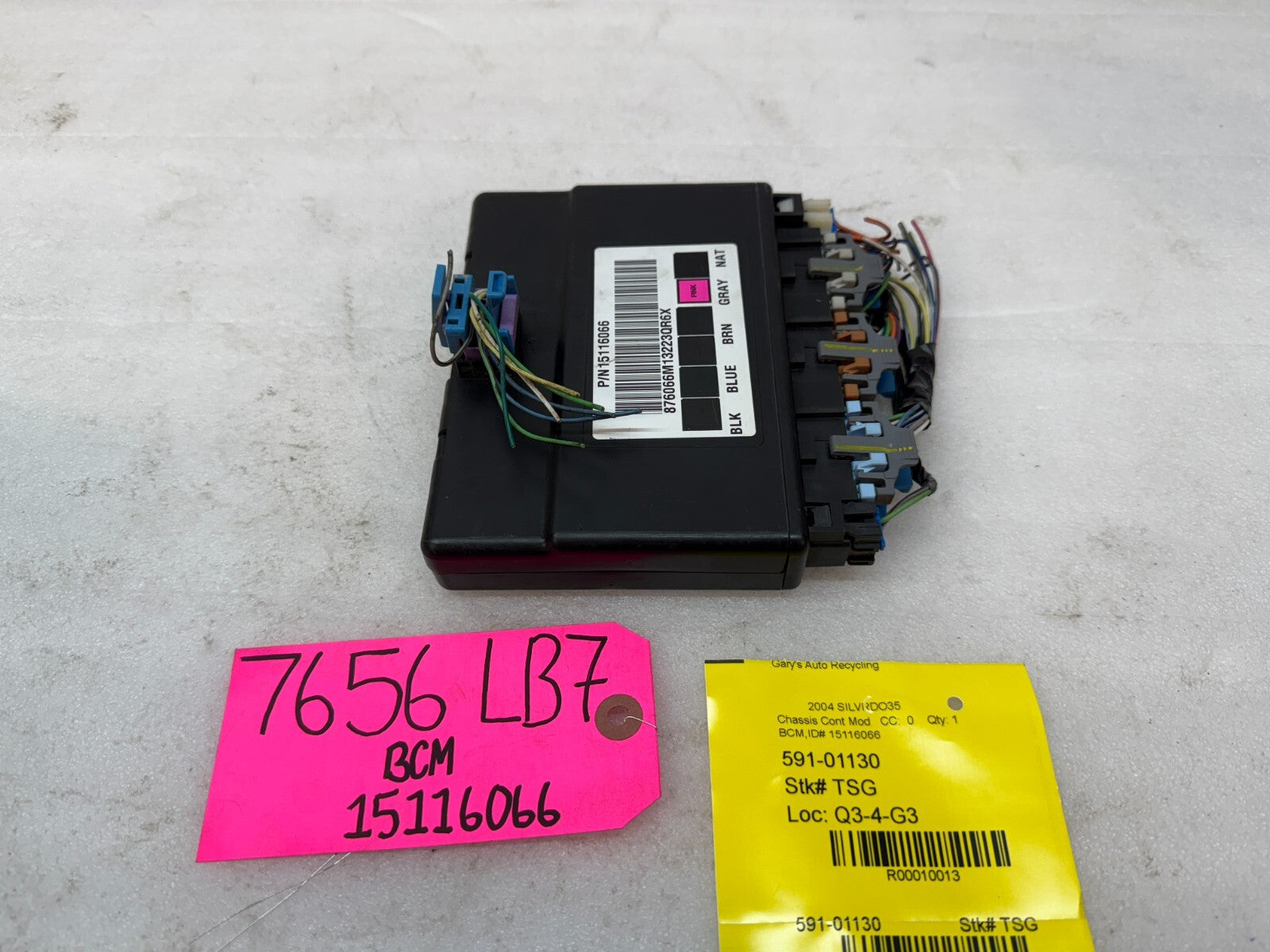 01-05 Chevrolet GMC 2500HD 3500HD 6.6 DURAMAX BODY CONTROL MODULE BCM 15116066