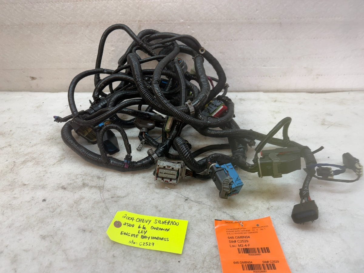 04 Chevrolet GMC 2500HD 3500HD DURAMAX 6.6 LLY DIESEL ENGINE BAY WIRING HARNESS