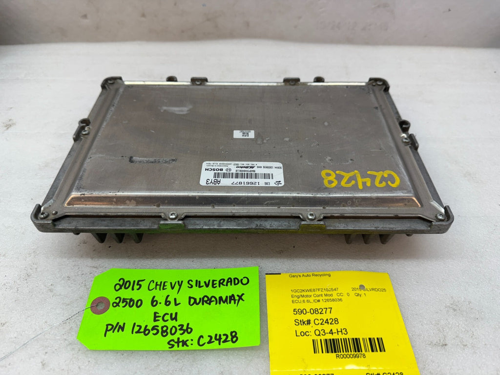 15 16 Chevrolet GMC 2500HD DURAMAX 6.6 LML OEM ENGINE COMPUTER ECU ECM 12658036