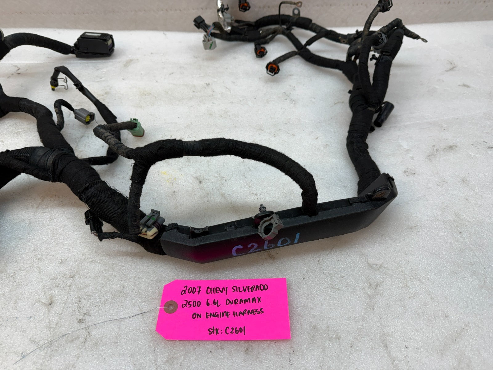 06 07 GMC CHEVROLET 2500HD DURAMAX 6.6 LBZ ENGINE MOTOR WIRING HARNESS LOOM