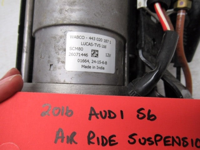 2016 AUDI S6 RS6 C7 A7 RS7 OEM AIR RIDE SUSPENSION COMPRESSOR 4G0616005 12-18