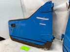 87-95 JEEP WRANGLER YJ OEM BLUE LEFT RIGHT HALF DOORS W DOOR PANELS