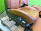 05-13 PORSCHE 997 911 LEFT RIGHT POWER HEATED 18 WAY SPORT SEATS NATURAL BROWN