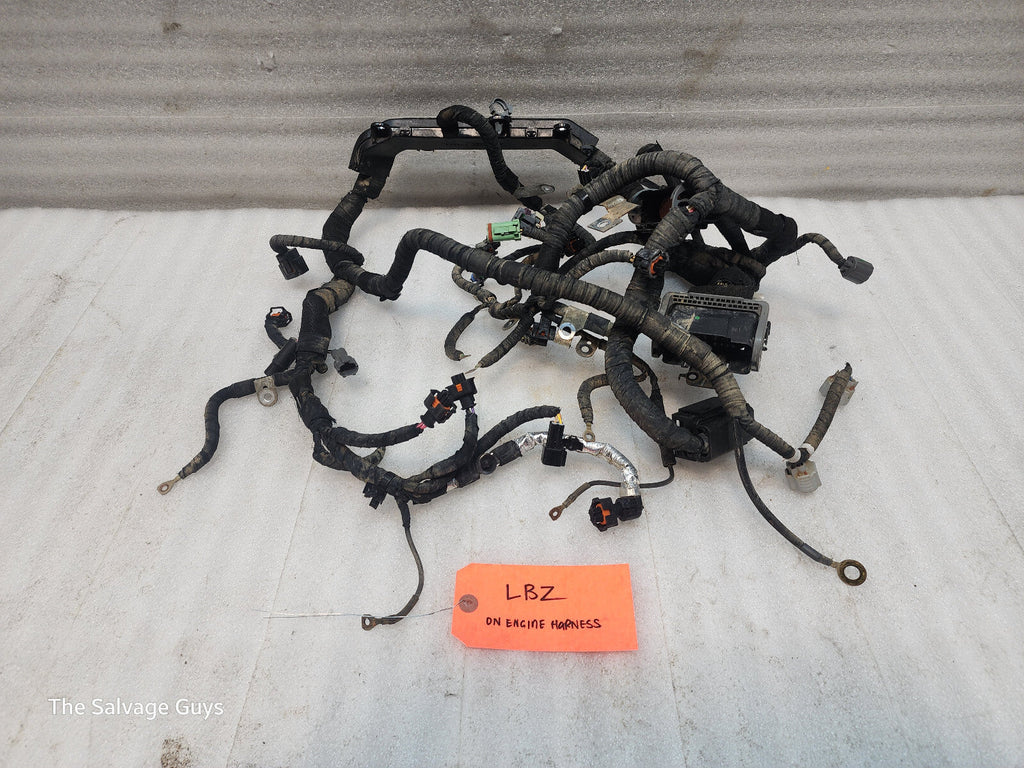 06 07 GMC CHEVROLET 2500HD DURAMAX 6.6 LBZ ENGINE MOTOR WIRING HARNESS LOOM