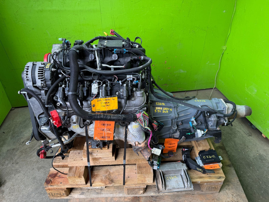 06 GMC SIERRA 5.3 LM7 W/ AUTOMATIC 4L80E TRANSMISSION COMPLETE SWAP LS1 LQ4 LQ9