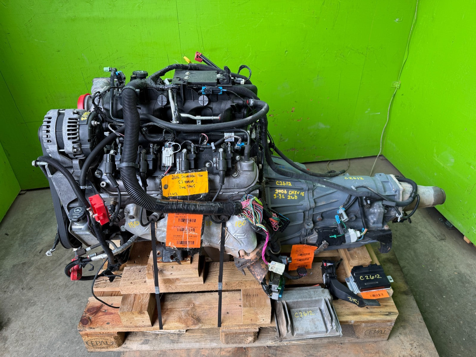 06 GMC SIERRA 5.3 LM7 W/ AUTOMATIC 4L80E TRANSMISSION COMPLETE SWAP LS1 LQ4 LQ9