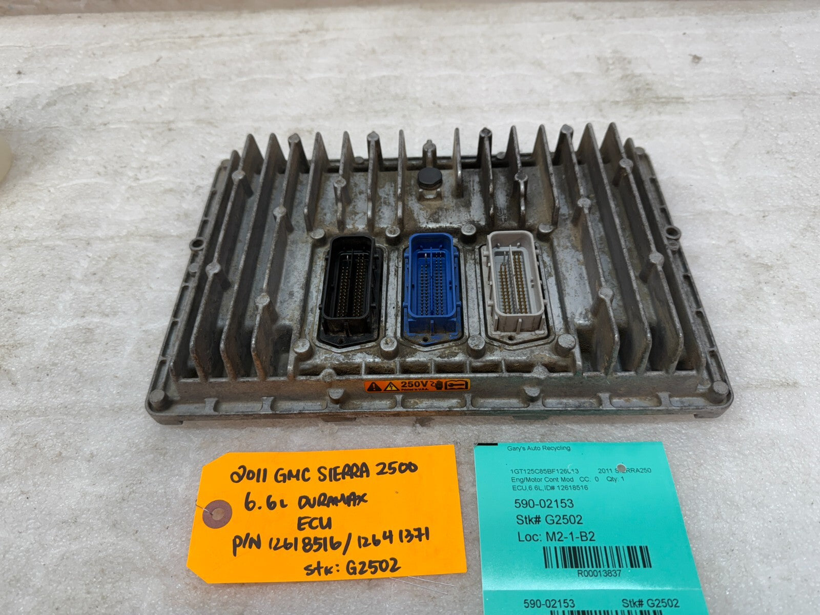 11-14 Chevrolet GMC 2500HD DURAMAX 6.6 LML OEM ENGINE COMPUTER ECU ECM 12618516
