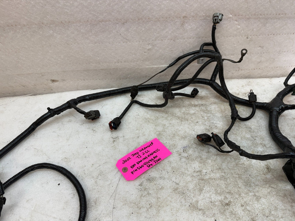 2002 JEEP WRANGLER TJ 2.5 MANUAL INJECTOR ON ENGINE WIRING HARNESS 56041444AH