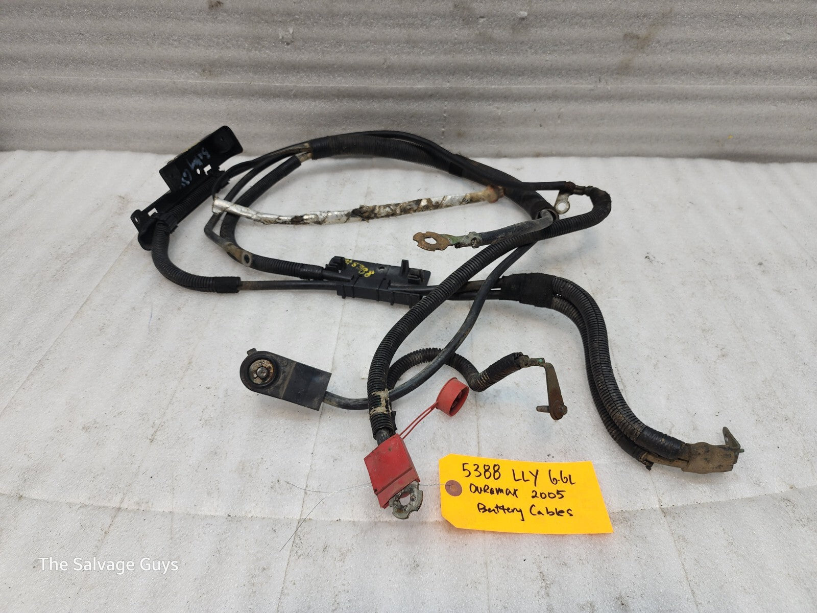 04 05 GMC CHEVROLET SILVERADO 2500HD 3500HD 6.6 LLY OEM BATTERY CABLES