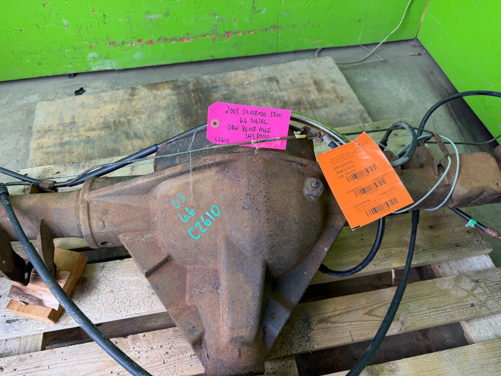 01-07 GMC SIERRA SILVERADO 3500HD DRW REAR DIFFERENTIAL AXLE GT4 G80 3.73