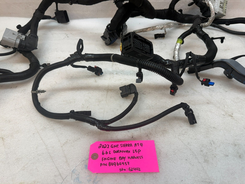 20-24 GMC CHEVROLET 3500HD DURAMAX 6.6 L5P ENGINE BAY WIRING HARNESS 84964937